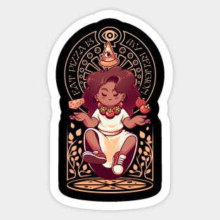 Pizza Goddess Sticker